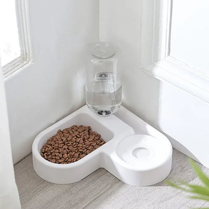 Pet Bowl & Water Dispenser - 2-in-1 Automatic Feeder