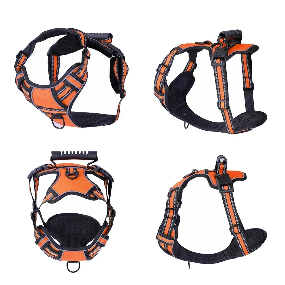 No Pull Dog Harness - Reflective Vest with Easy Control Handle