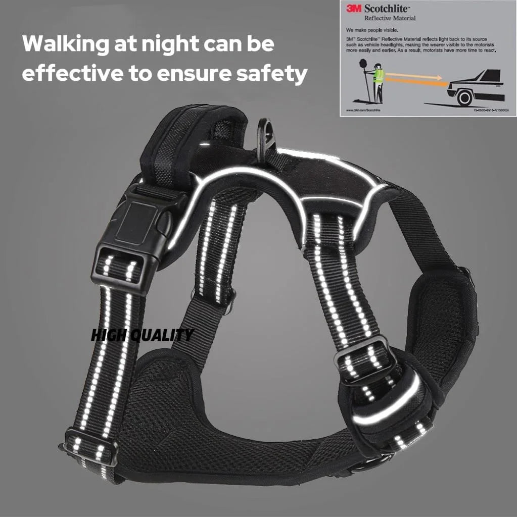 No Pull Dog Harness - Reflective Vest with Easy Control Handle