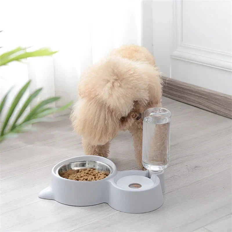 Pet Bowl & Water Dispenser - 2-in-1 Automatic Feeder