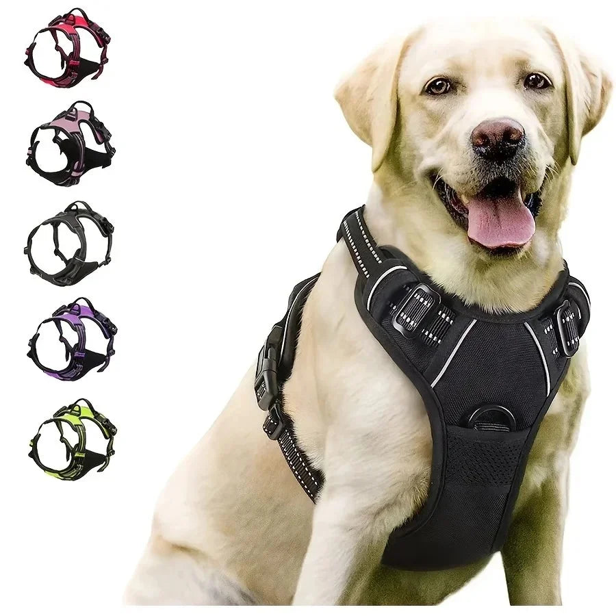 No Pull Dog Harness - Reflective Vest with Easy Control Handle