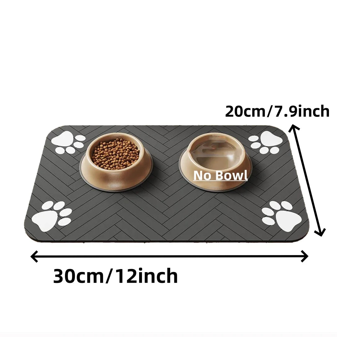 Waterproof Pet Placemat - Absorbent, Quick Dry for Food Bowls