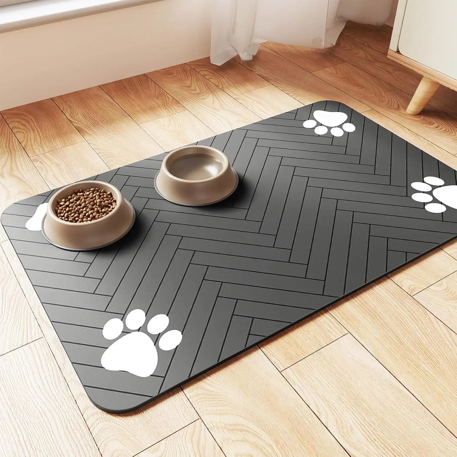 Waterproof Pet Placemat - Absorbent, Quick Dry for Food Bowls