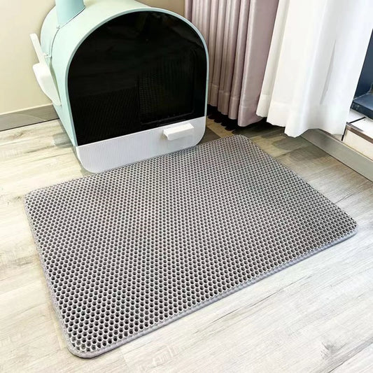 Waterproof Cat Litter Mat - Large, Double Layer Trapping